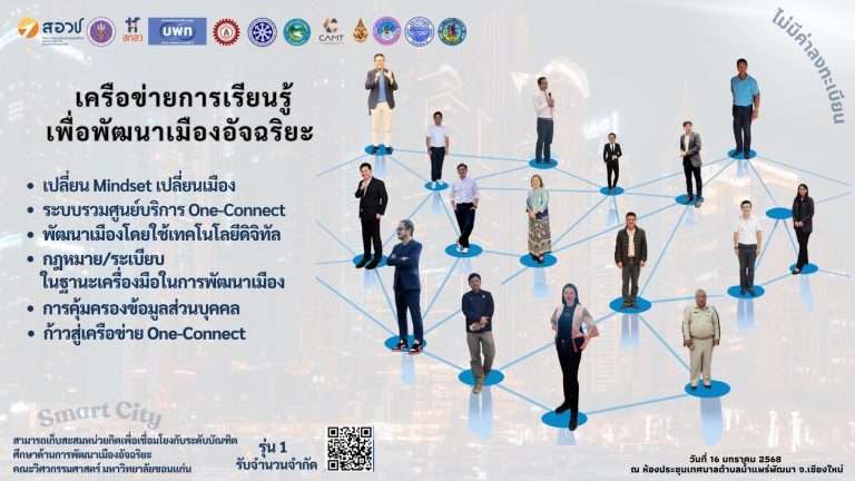 เมืองน้ำแพร่พัฒนาร่วมสร้างเทคโนโลยี เปิดตัวระบบ ‘One-Connect’